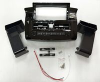 Рамка переходная NISSAN Sentra B17, Tiida, Bluebird, 2014+, 12.3", Wide стиль, черный